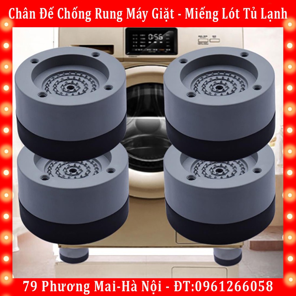 Combo 4 Miếng Đệm Cao Su Lót Chân Máy Giặt Chống Rung, Chống Ồn