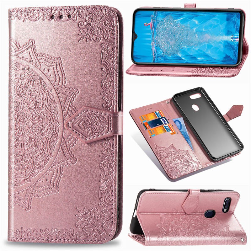 Bao da PU nắp gập in họa tiết 3D cho Oppo F9 F11 Pro F15 F7 F5 Realme C15 C12 C11 A91 A9 A73 A77 A75 | BigBuy360 - bigbuy360.vn