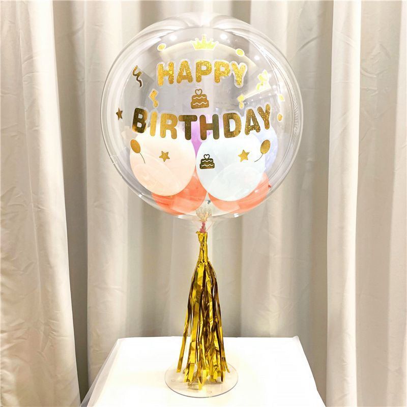 Bóng bay trong suốt BoBo làm bóng galaxy, bóng jumbo - BiBo baby