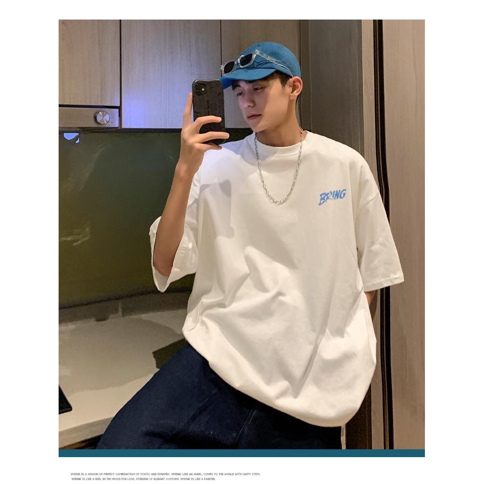 Áo thun tay lỡ.Hình Bring. CoolZ phông Unisex nam nữ Cotton oversize form rộng phong cách Hiphop CZ063 | BigBuy360 - bigbuy360.vn