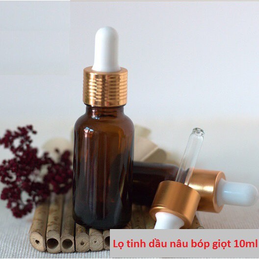 Chai tinh dầu nâu bóp giọt 10ml