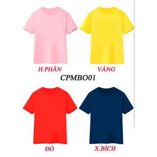 🍭Combo 4 áo thun trơn trẻ em mềm mịn thoáng mát cực xinh 🍭