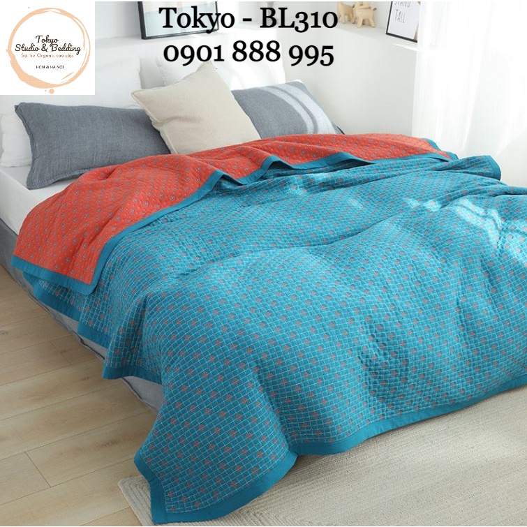 X07_Chăn Xô Sợi đậu nành Organic cao cấp Nhật Bản