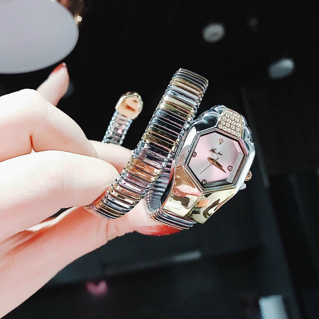 Đồng hồ đeo tay nữ, đồng hồ nữ auth MISS FOX thiết kế rắn cực kỳ độc đáo, siêu sang chảnh, phong thủy tiền tài cho nữ