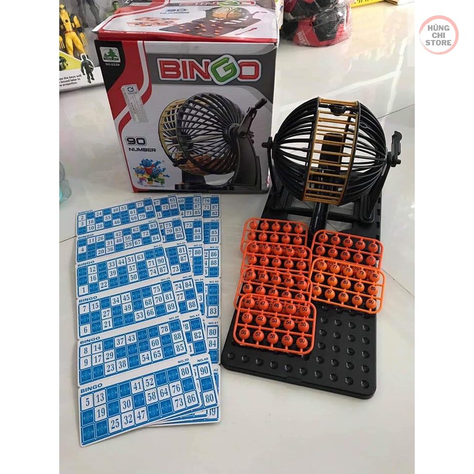 ĐỒ CHƠI LỒNG QUAY LÔ TÔ 90 SỐ LOẠI TO BINGO SIÊU HÓT