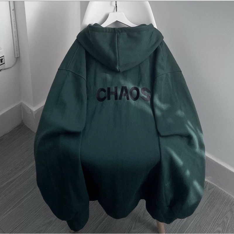 Áo khoác nỉ chống nắng mới chất nỉ pe thêu CHAOS đơn giản dễ thương from &lt;70kg
