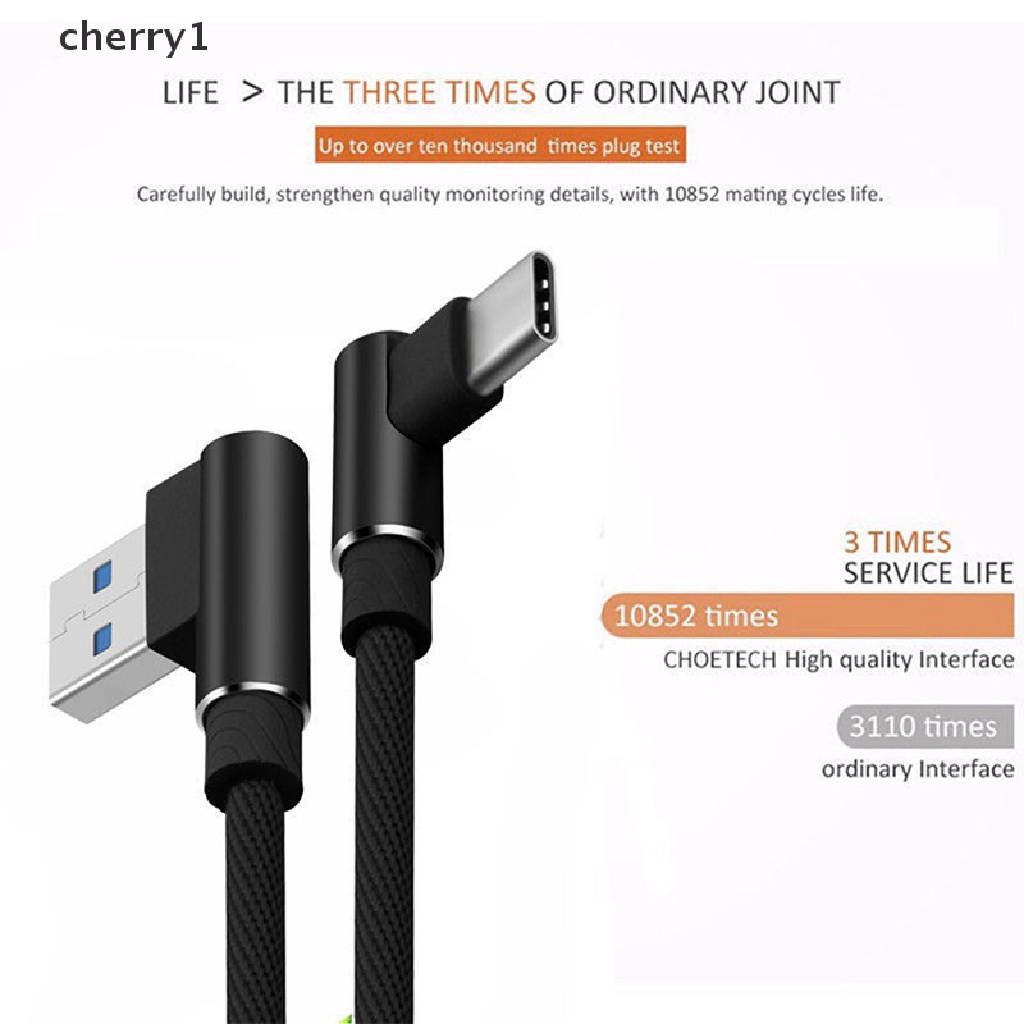 Cáp Sạc Nhanh Đầu Vuông Góc 90 Độ Cổng Type C / IOS / Micro USB