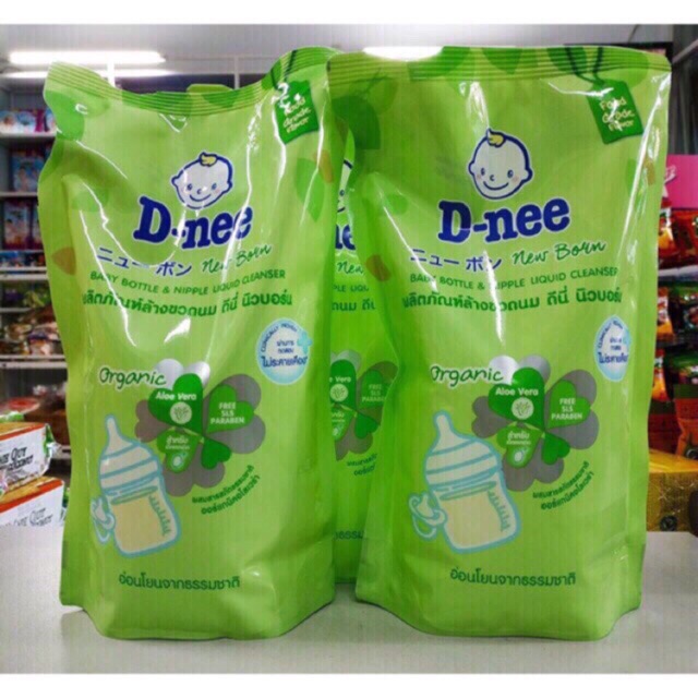 Nước rửa bình sữa Dnee organic dạng túi 600ml