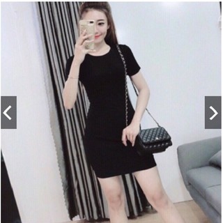 Đầm thun body tay lở-DV-0002