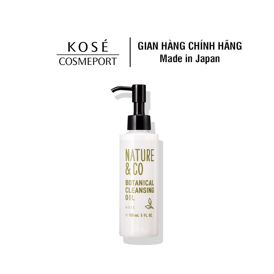 Dầu tẩy trang chiết xuất thực vật Kosé Nature &amp; Co Botancial Cleansing Oil 150ml