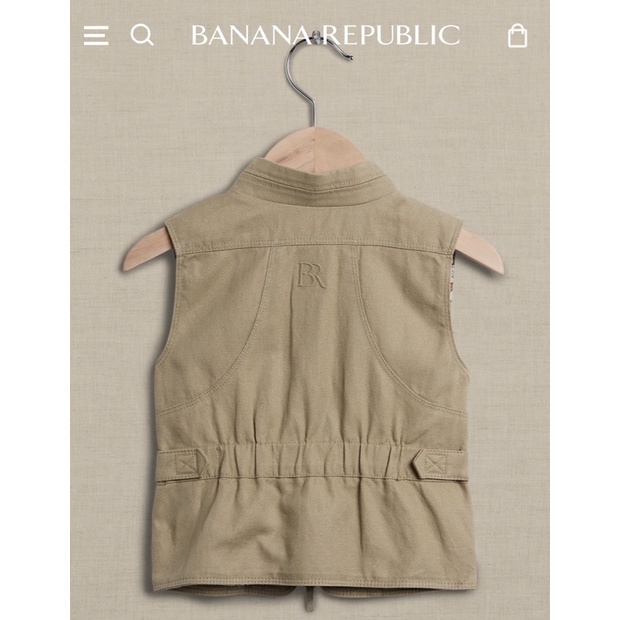 Áo gile kaki, dư xịn, cho bé