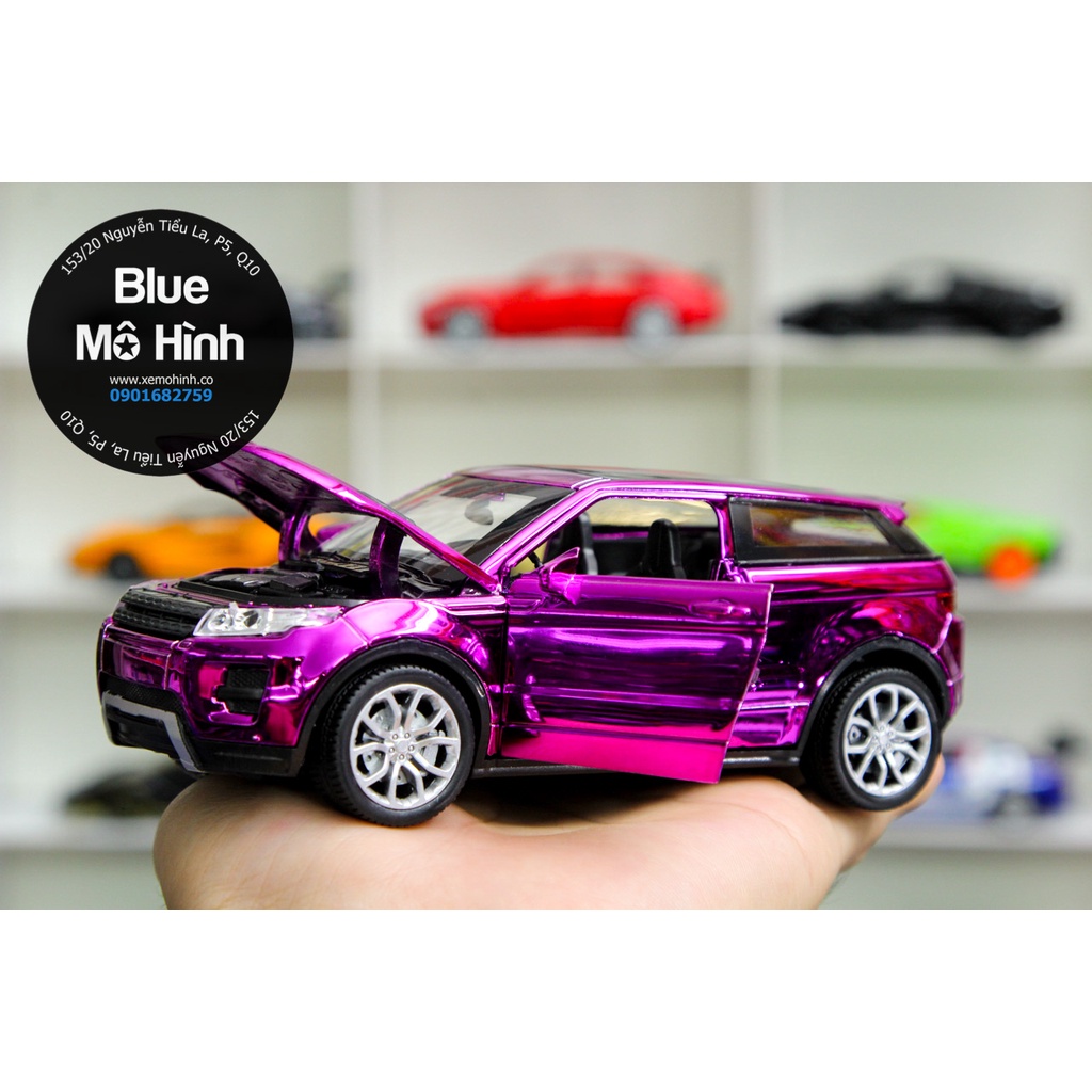 Blue mô hình | Xe mô hình Range Rover Evoque Crom tỷ lệ 1:32