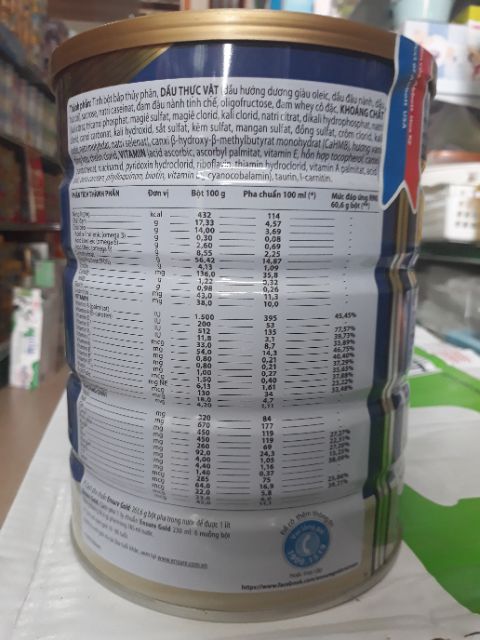 Sữa bột Ensure Gold 850g date 2022