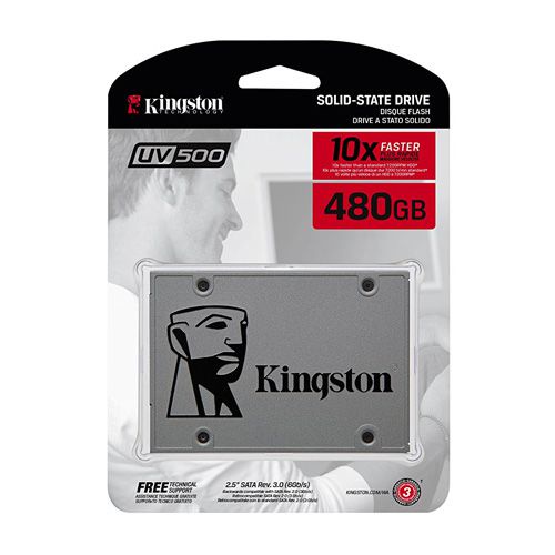 Ổ Cứng SSD Kingston 480GB SUV500 SATA(6Gb/s) Read 520 Mb/s Write 500Mb/s. | BigBuy360 - bigbuy360.vn