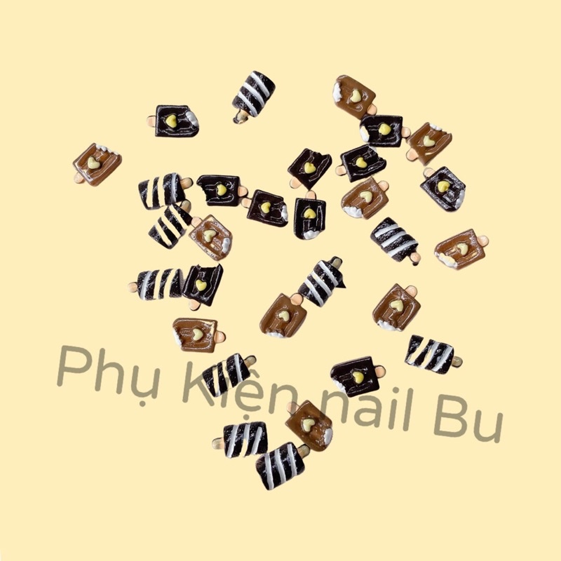 Charm kẹo siêu xinh dễ thương, trang trí móng, ốp điện thoại