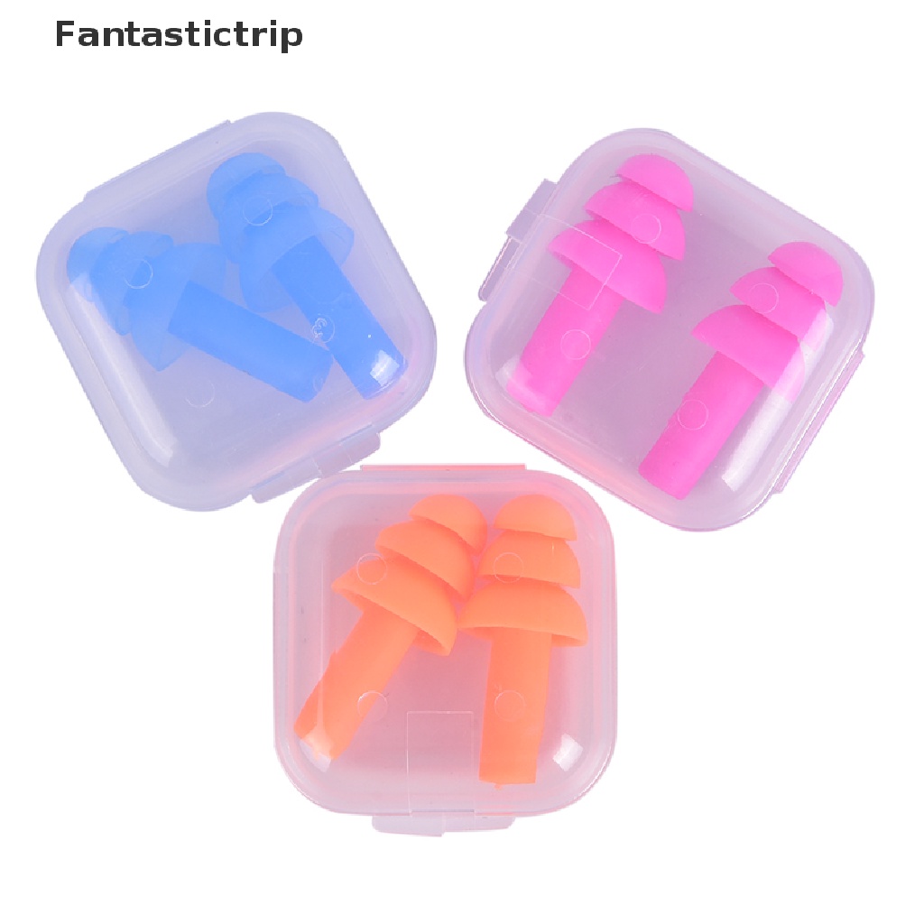 Hộp nút bịt tai silicone thoải mái sử dụng khi ngủ