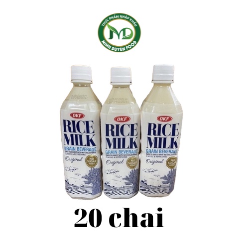 Thùng 20 chai nước gạo Hàn Quốc OKF 500ml