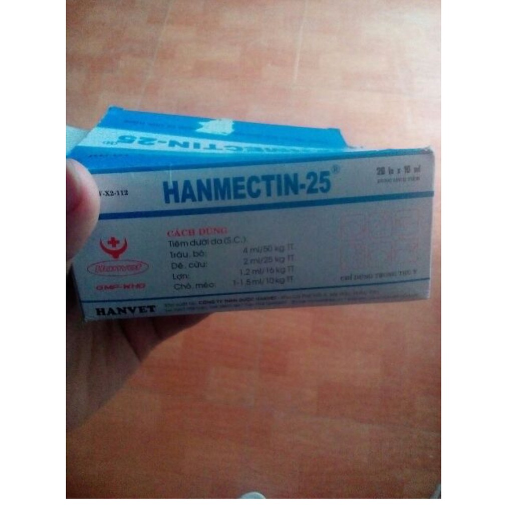 Hanmectin 10ml- Trị nội ngoại ký sinh trùng