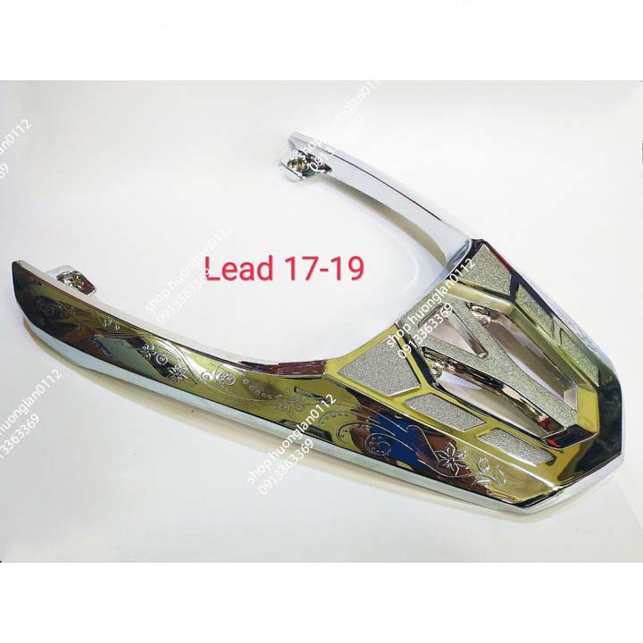 Ốp tay dắt cảng sau xe máy Lead 2014-2022 mạ Crom cao cấp