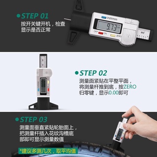 Thước Đo Độ Sâu Điện Tử Cho Lốp Xe