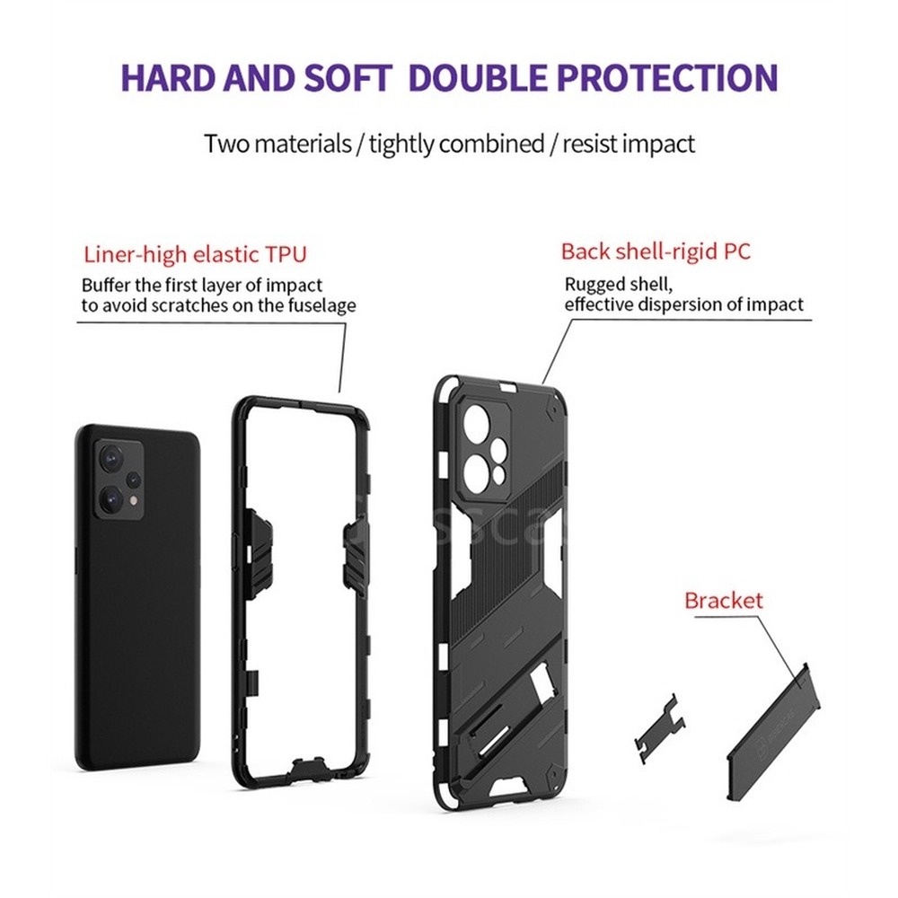 Ốp Điện Thoại Cứng Kiểu Áo Giáp Chống Rơi Có Giá Đỡ Cho Realme 9 Pro Plus 9Pro+ 9i Realme9 Realme9i 5G