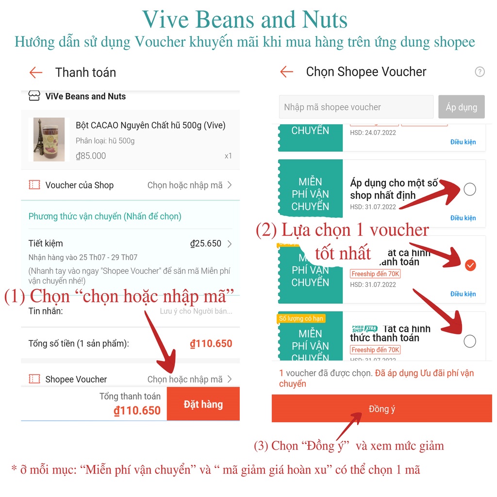 Hạt Diêm Mạch  túi 200g, 500g, 1Kg hút chân không