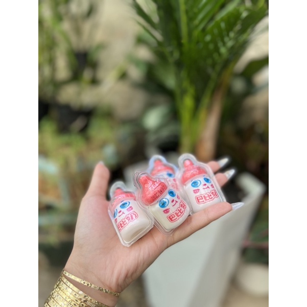KẸO DẺO BÌNH SỮA NHÂN SIRO MỨT DÂU
