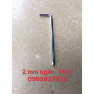 Lục giác 2 mm ngắn chữ L đầu bi T-2 Eight Nhật vặn ốc chìm tuổi thọ cao