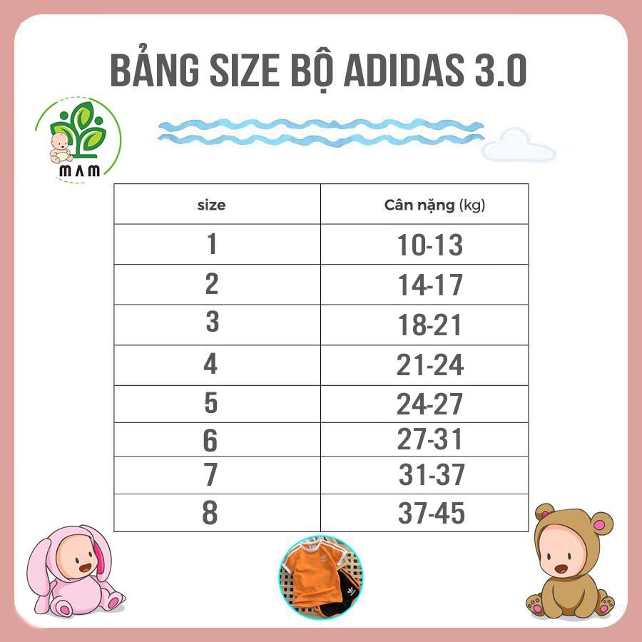 Bộ Quần Áo Trẻ Em Das 3.0 Cho Bé 1-10 Tuổi Mầm Store Size Từ 10-38 Kg Có 4 Màu