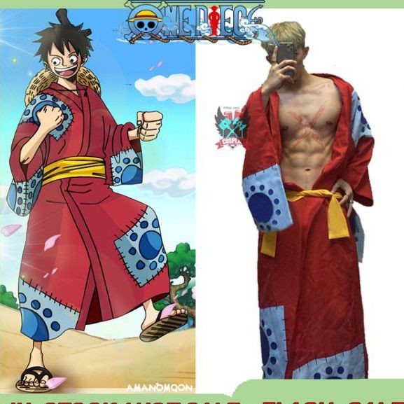 Set hoá trang cosplay Luffy Wano One Piece
