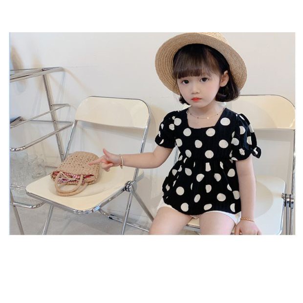 sét chấm bi cho bé gái