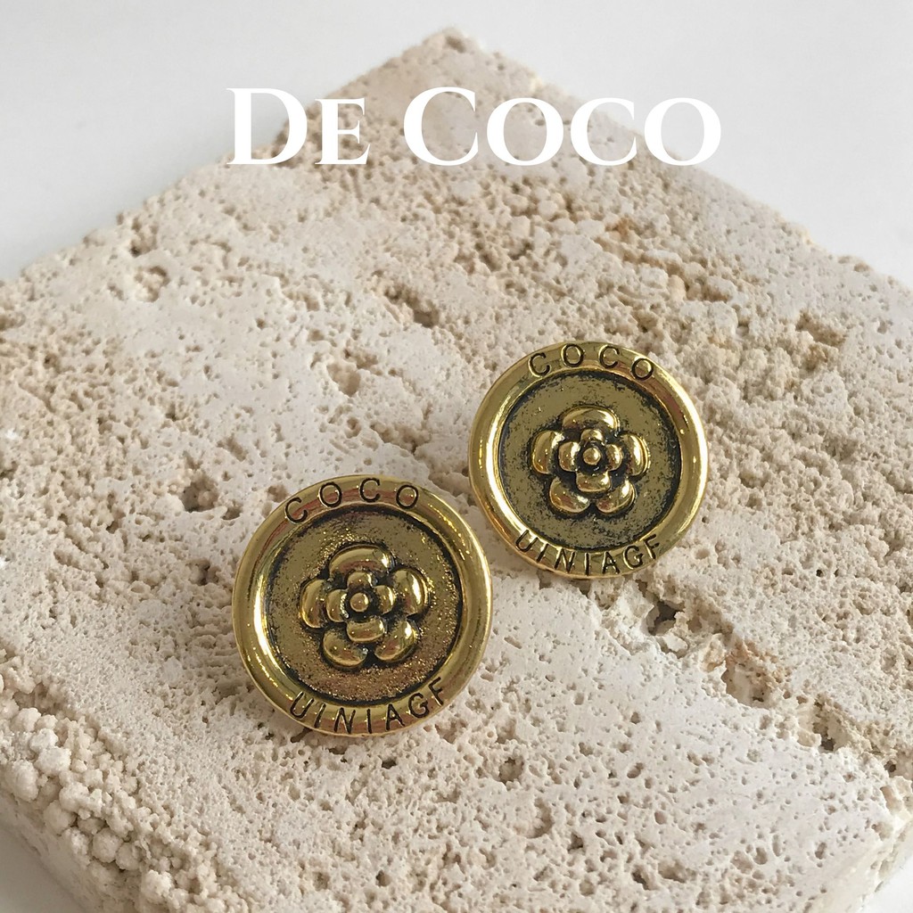 Bông tai nữ vintage Coco Flower decoco.accessories