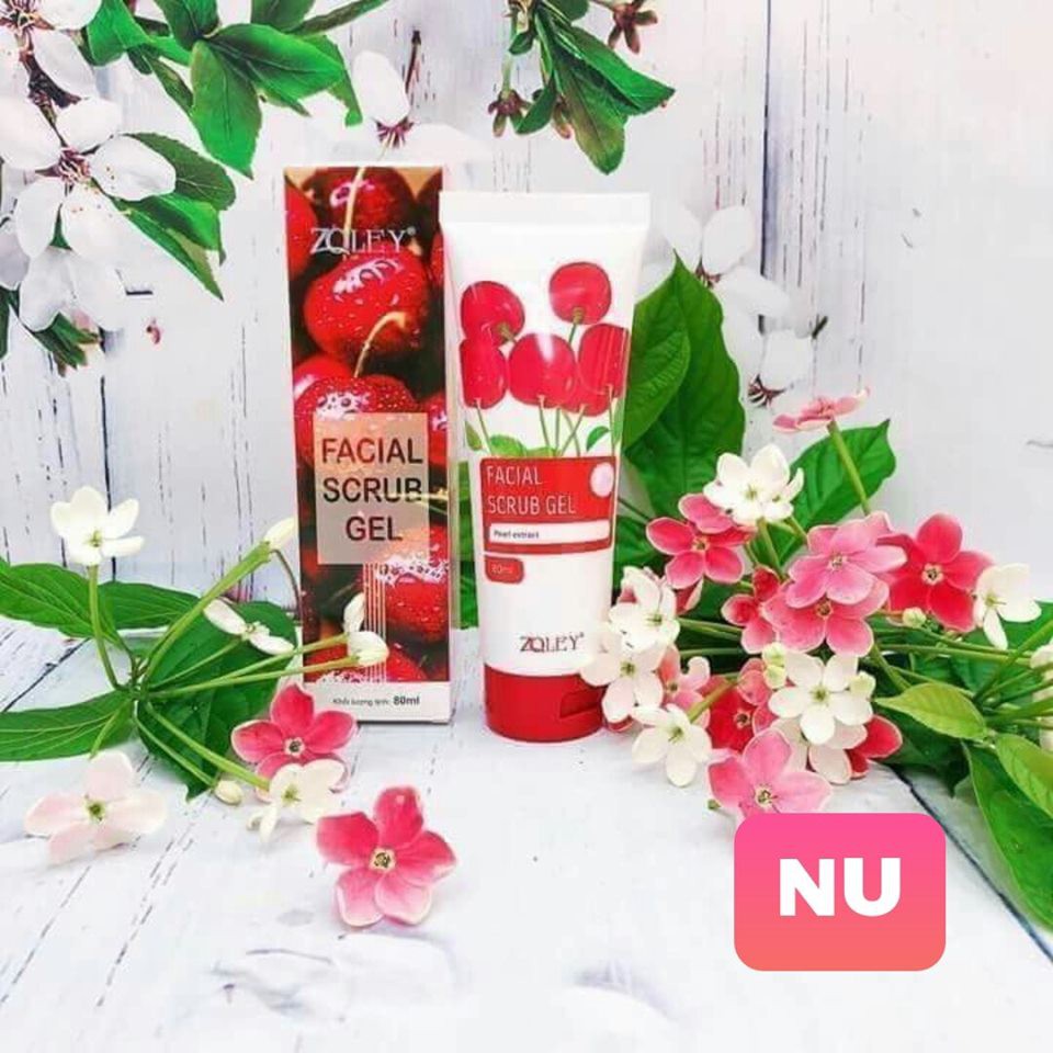 GEL TẨY TẾ BÀO CHẾT MẶT CHERRY FACIAL SCRUB GEL 80ML CHÍNH HÃNG - 3635