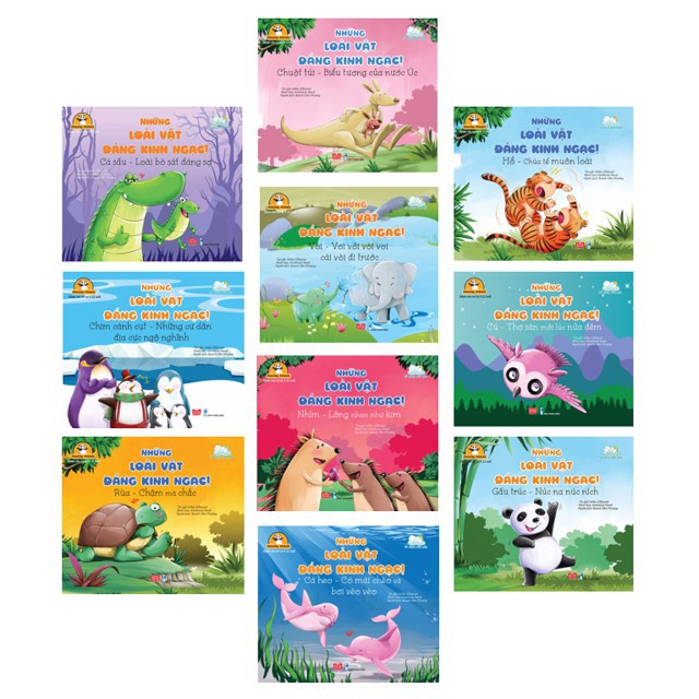 Sách - Những loài động vật đáng kinh ngạc bộ 10 cuốn đinh tị