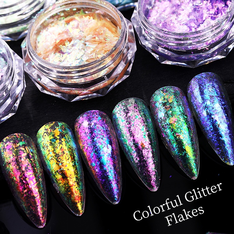 Hộp kim tuyến lấp lánh UR SUGAR dùng trang trí móng tay nghệ thuật sành điệu