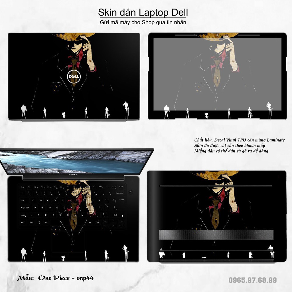 Skin dán Laptop Dell in hình One Piece _nhiều mẫu 24 (inbox mã máy cho Shop)