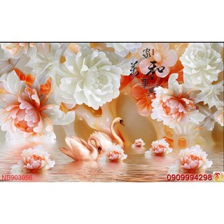 TRANH DÁN TƯỜNG 3D GIẢ NGỌC