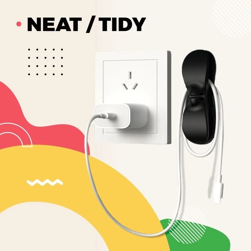 Dây Silicone Quấn Dây Cáp Sạc Tự Dính Đa Năng Cho Nhà Bếp