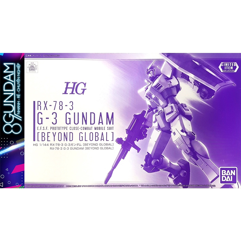 Mô Hình Lắp Ráp HG RX-78-3 G-3 Gundam Beyond Global
