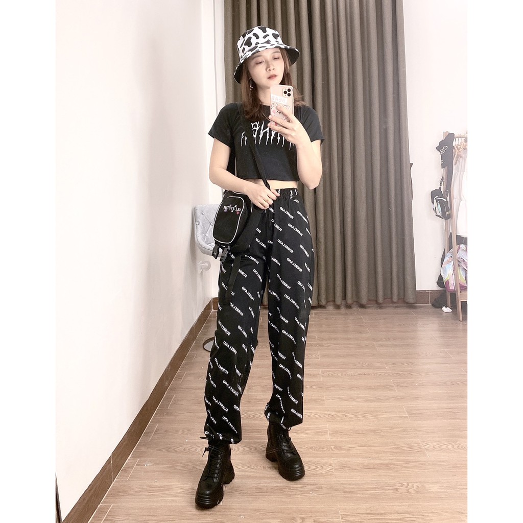 Áo croptop sinner KA Closet chất bozip cotton mịn co dãn tốt, không xù, 2 màu Đen Trắng hot hit