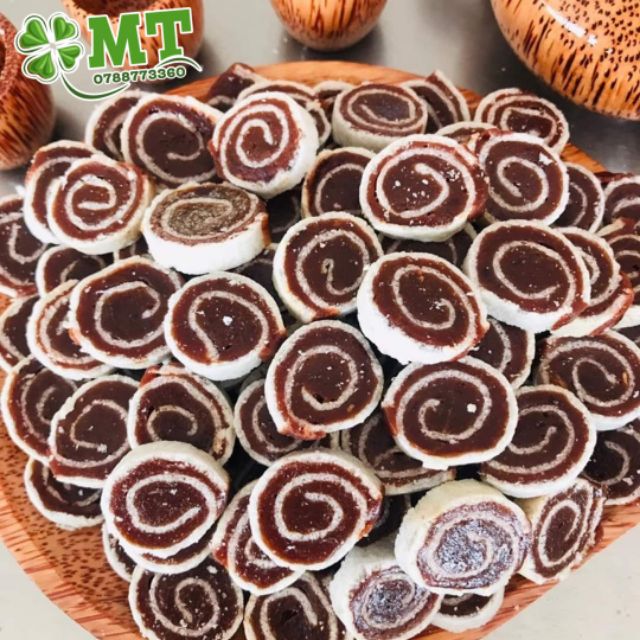 Kẹo chuối tươi cuộn bánh tráng Hồng Vân 1 kg
