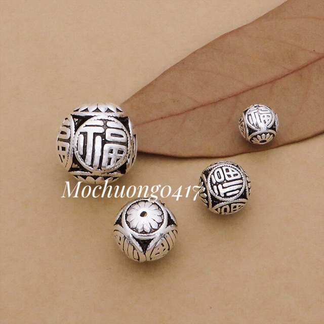 CHUYÊN SỈ  Charm bi bạc cỡ 10, 12mm hàng siêu đẹp - Bạc tốt loại 1, PH176