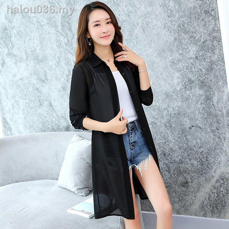 Áo Khoác Cardigan Chiffon Dài Tay Chống Nắng Mẫu Mới 2020 Thời Trang Mùa Hè Cho Nữ