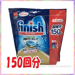 Viên rửa bát finish nhật bản túi 150 viên | viên rửa chén chuyên dụng cho máy rửa chén finish
