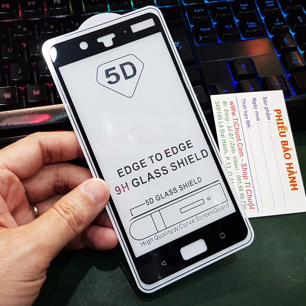 [FULL KEO-Ảnh Thật] Kính CL Nokia 8 2017 Cường Lực 2.5D FULL Màn