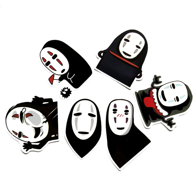 Bộ 12 Sticker Dán Tường Hình Vô Diện Độc Đáo