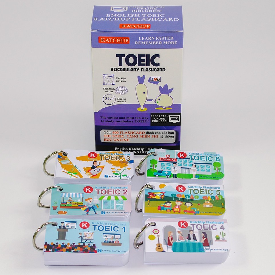 Bộ KatchUp Flashcard TOEIC – 3 loại giấy