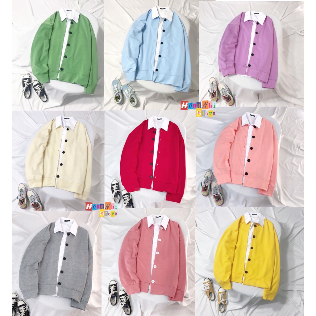 Áo Khoác Cardigan Trơn Màu Đen Basic Oversize Ulzzang Unisex Nam Nữ Dáng Rộng - MM