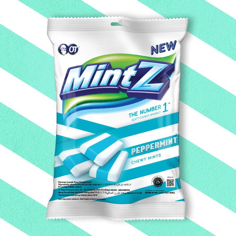 Kẹo Mềm MintZ Peppermint 115gr (2.3g x 50 viên)