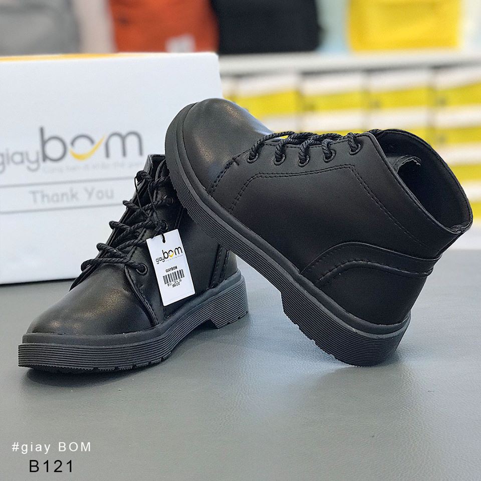 [Mã WABR271 giảm 10% tối đa 30k đơn từ 99k] Giày Boot Nữ giayBOM Cổ Lửng Cao Cấp Đế Cao 2 cm B121 | BigBuy360 - bigbuy360.vn
